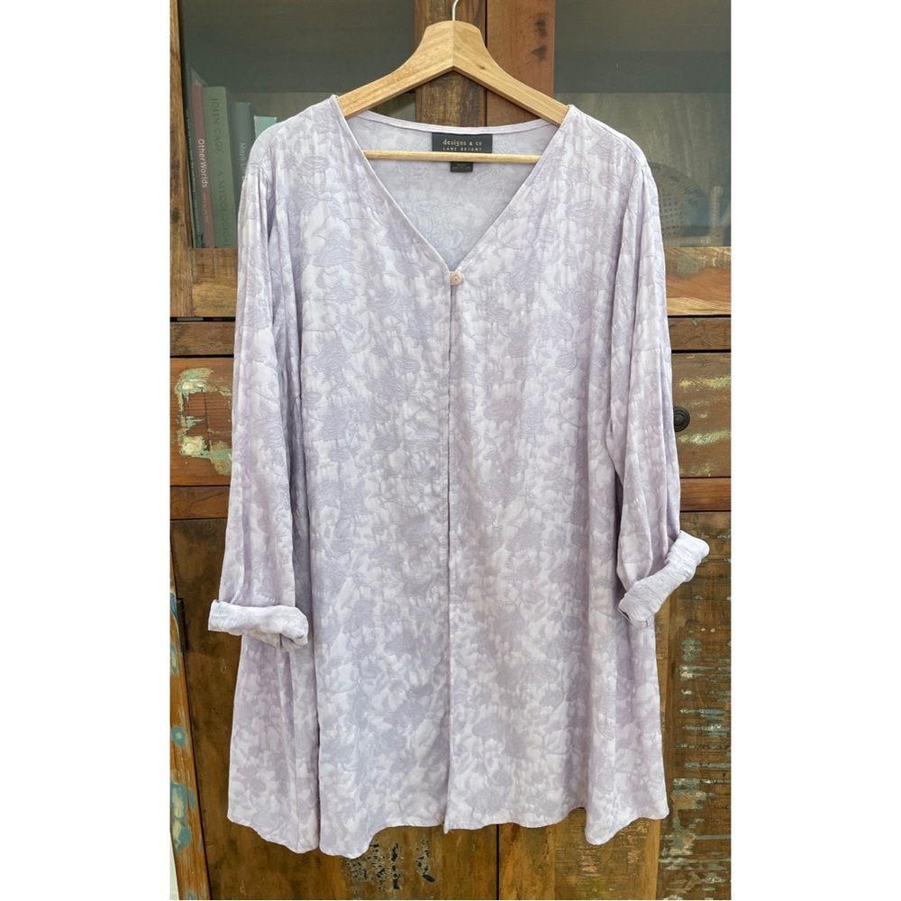 Vintage Lavender Lane Bryant Rayon Jacquard Jacket